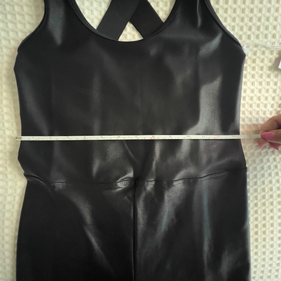 Liquid Leather Athletic Jumpsuit - Picture 5 of 6